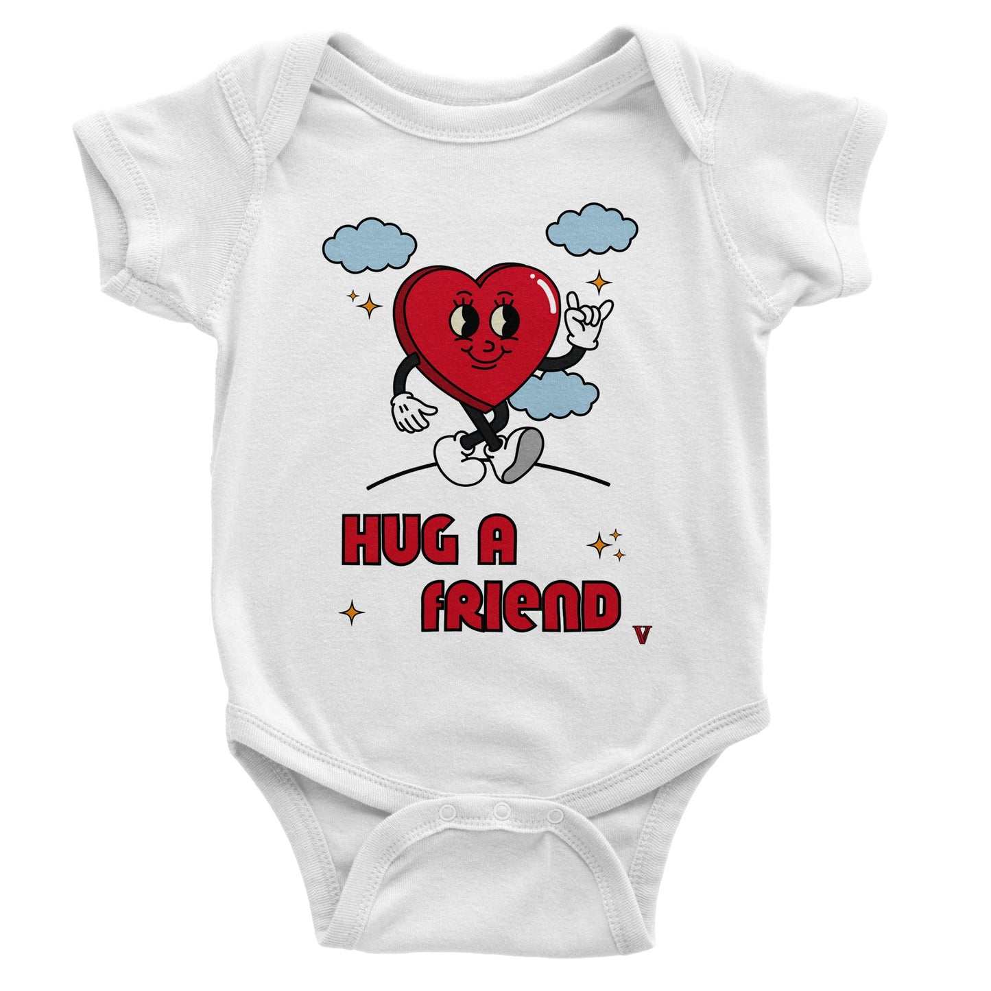 Designer kurzarm Babystrampler aus Baumwolle