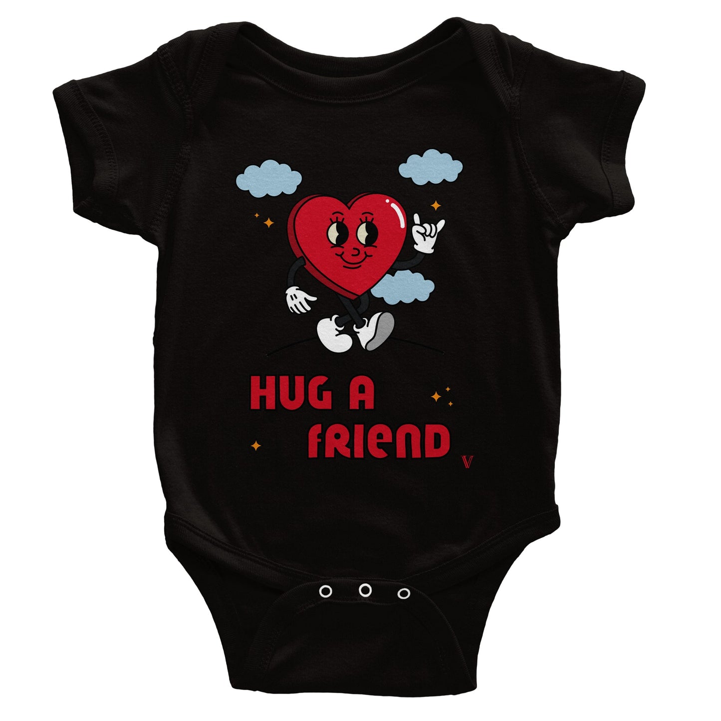 Designer kurzarm Babystrampler aus Baumwolle