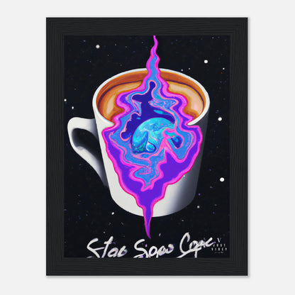 Space Latte Art - gerahmt