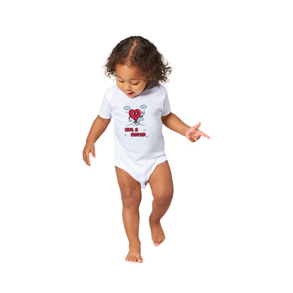 Designer kurzarm Babystrampler aus Baumwolle
